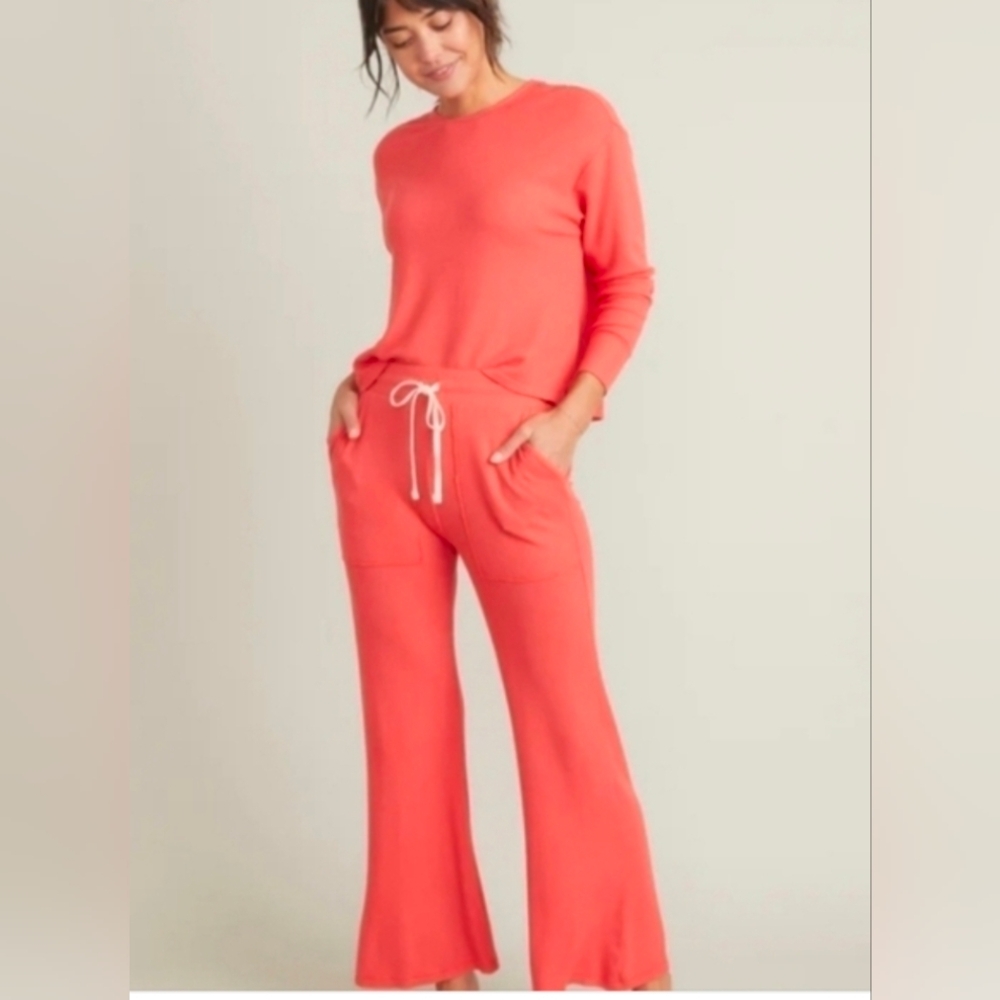 🌟40% OFF SALE Marine Layer Luxe Waffle PJ Loungewear Set, Bittersweet Red